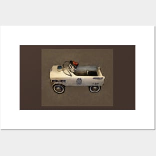 Police Pedal Car Posters and Art